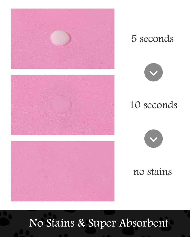 Pet Feeding Mat-Absorbent Dog Mat for Food and Water Bowl-No Stains Quick Dry Dog Water Dispenser Mat-Dog Accessories Pet Supplies-Dog Water Bowl for Messy Drinkers