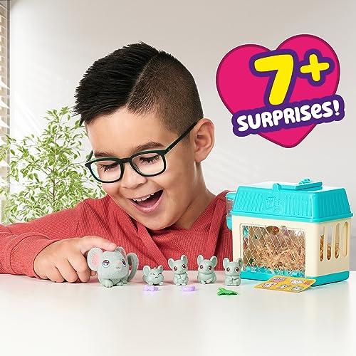 Little Live Pets - Mama Surprise Minis. Feed and Nurture a Lil' Bunny Inside Their Hutch so she can be a Mama. She has 2, 3, or 4 Babies with Surprise Accessories to Dress Up The Babies