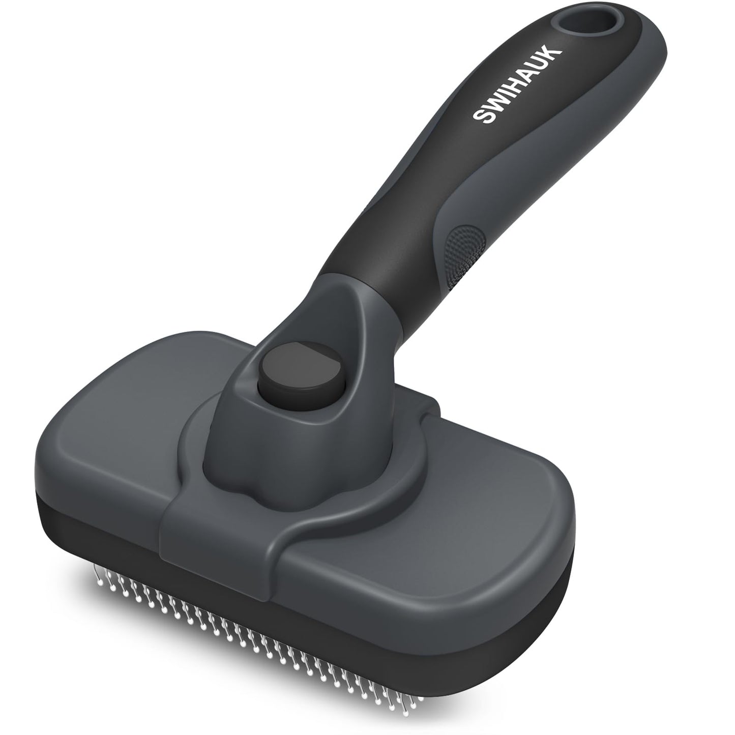 Swihauk Self Cleaning Slicker Brush for Dogs & Cats, Skin Friendly Grooming Cat Brush, Dog Brush for Shedding, Deshedding Brush, Hair Brush Puppy Brush for Haired Dogs, Pet Supplies Accessories, Blue