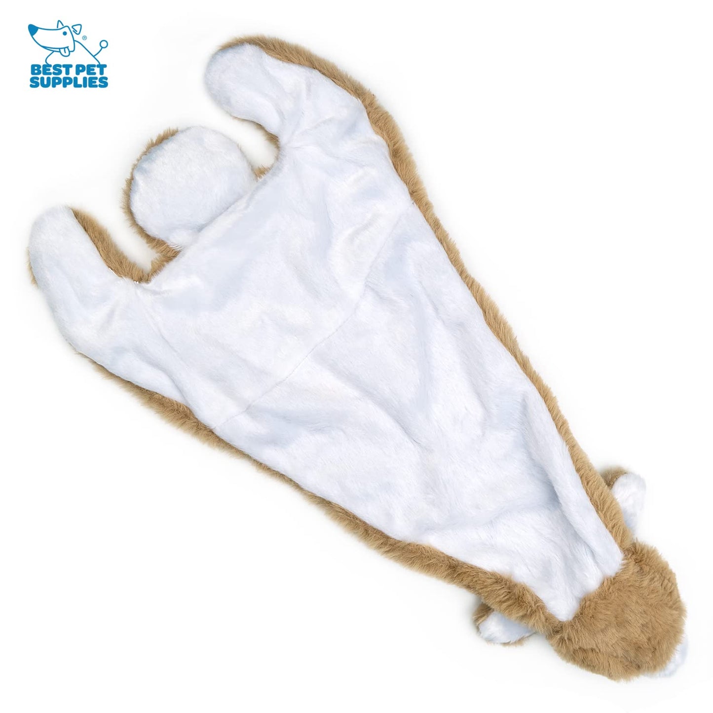 Best Pet Supplies 2-in-1 Stuffless Squeaky Dog Toys with Soft, Durable Fabric for Small, Medium, and Large Pets, No Stuffing for Indoor Play, Supports Active Biting and Play - 1Wild Duck, Small