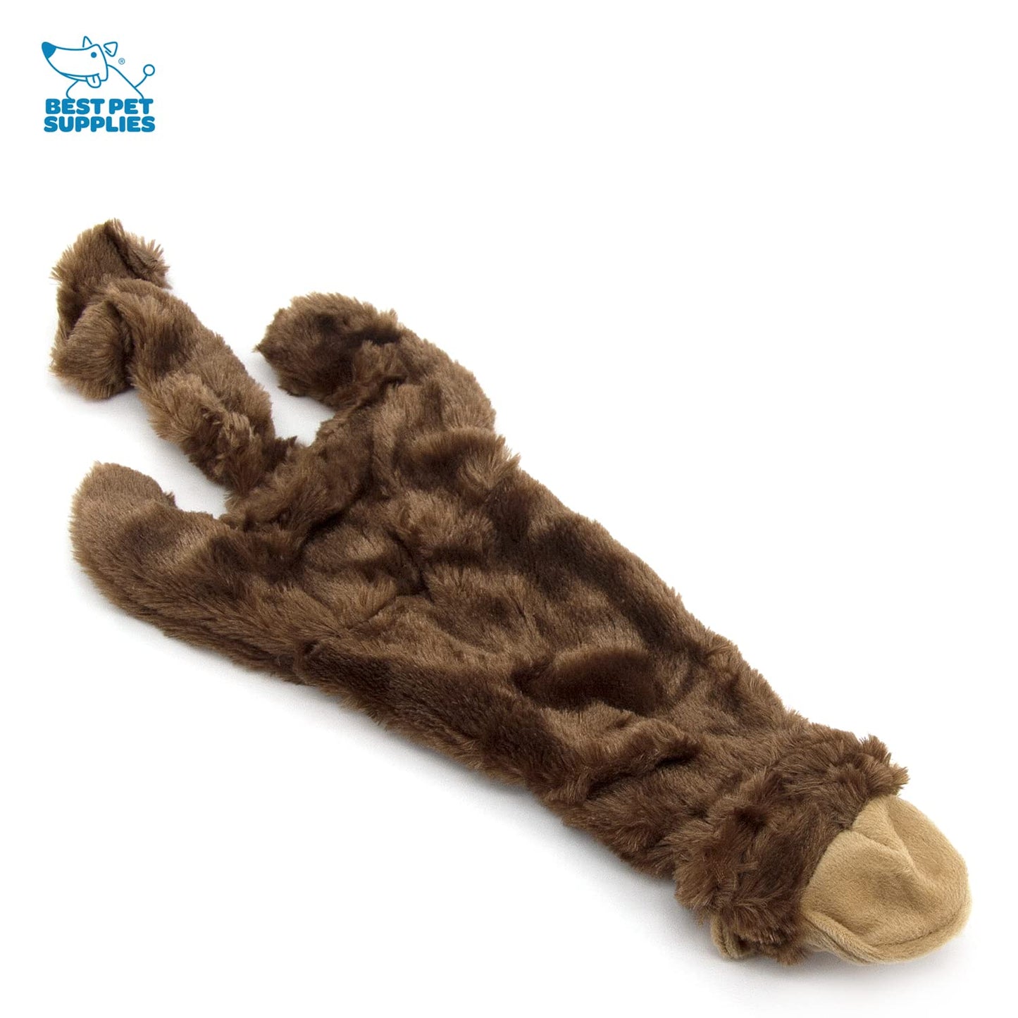 Best Pet Supplies 2-in-1 Stuffless Squeaky Dog Toys with Soft, Durable Fabric for Small, Medium, and Large Pets, No Stuffing for Indoor Play, Supports Active Biting and Play - 1Wild Duck, Small