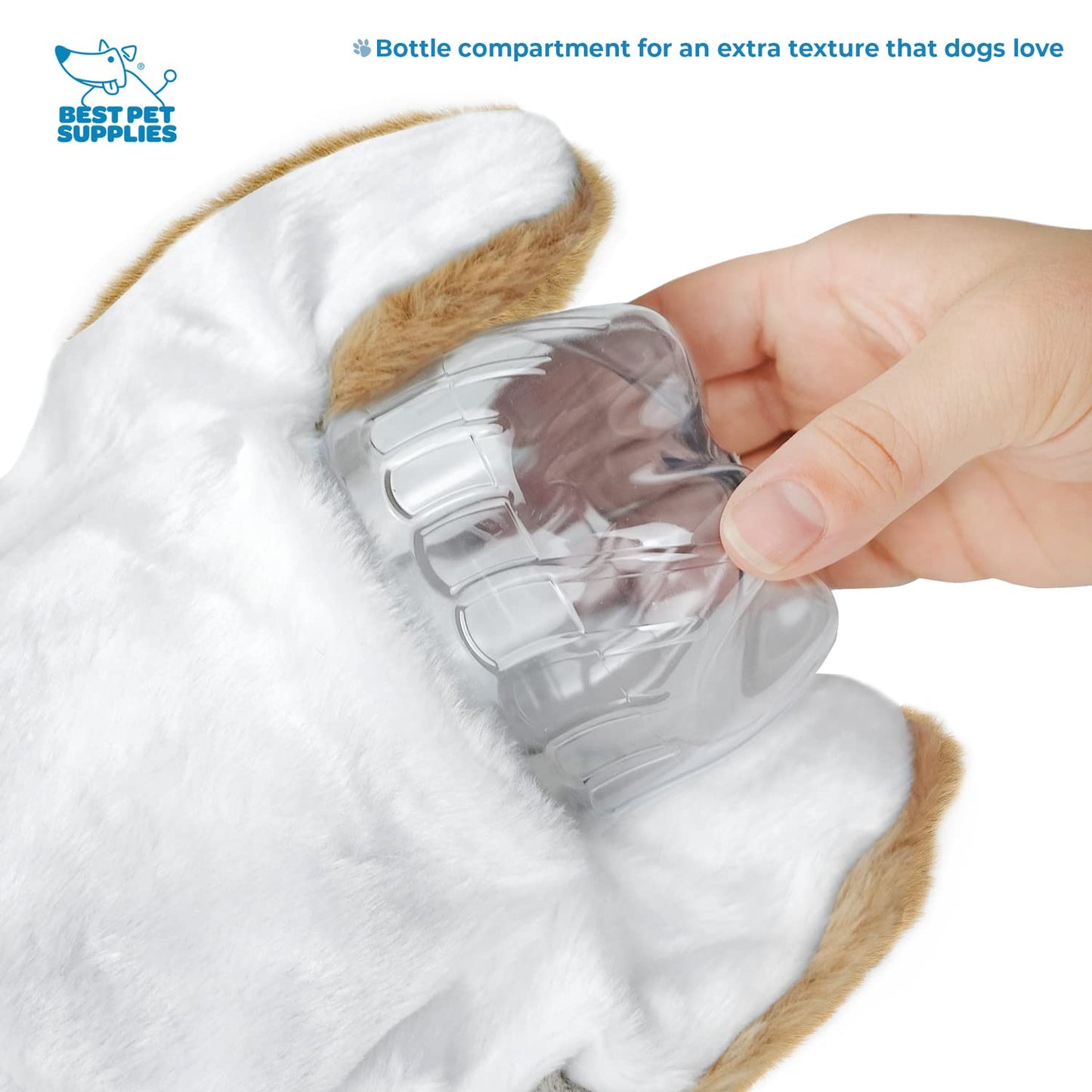 Best Pet Supplies 2-in-1 Stuffless Squeaky Dog Toys with Soft, Durable Fabric for Small, Medium, and Large Pets, No Stuffing for Indoor Play, Supports Active Biting and Play - 1Wild Duck, Small