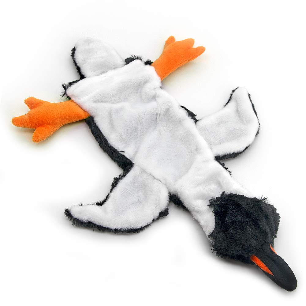 Best Pet Supplies 2-in-1 Stuffless Squeaky Dog Toys with Soft, Durable Fabric for Small, Medium, and Large Pets, No Stuffing for Indoor Play, Supports Active Biting and Play - 1Wild Duck, Small