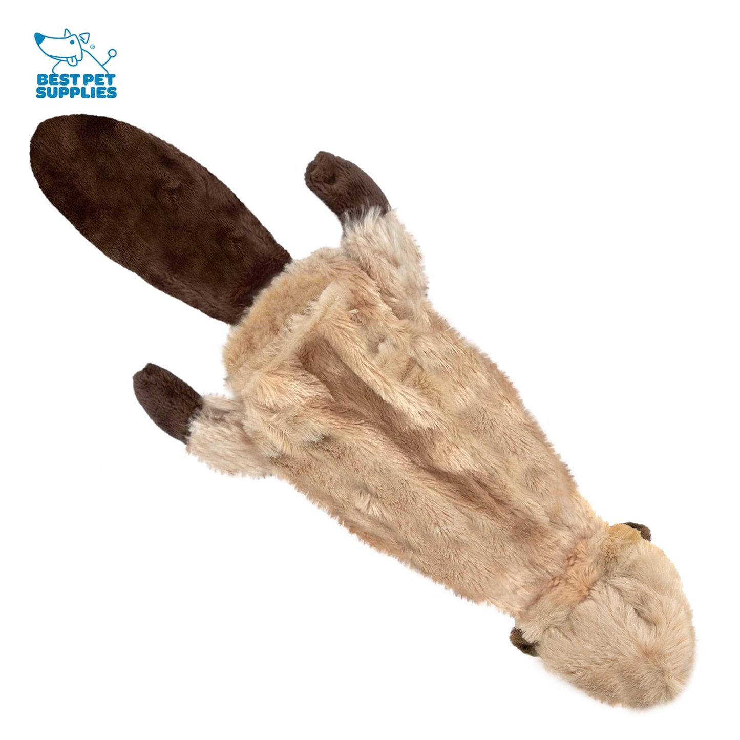 Best Pet Supplies 2-in-1 Stuffless Squeaky Dog Toys with Soft, Durable Fabric for Small, Medium, and Large Pets, No Stuffing for Indoor Play, Supports Active Biting and Play - 1Wild Duck, Small