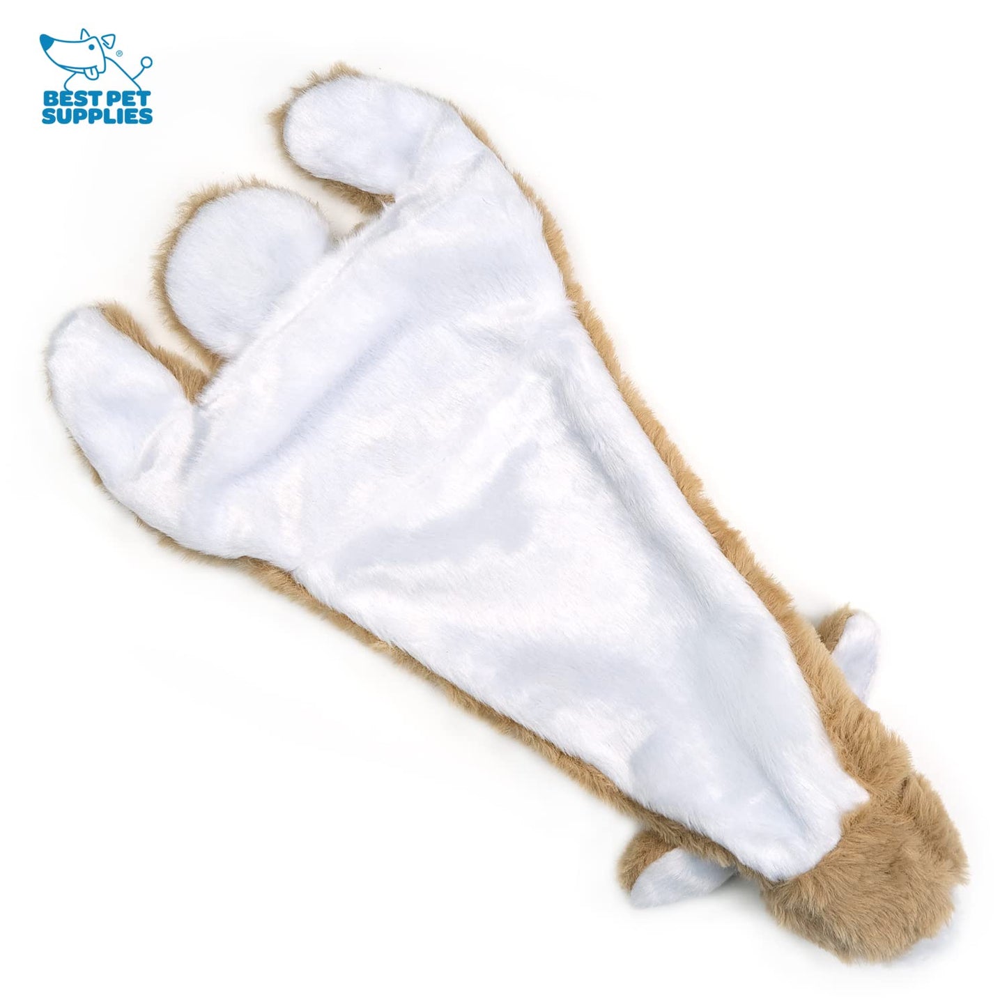 Best Pet Supplies 2-in-1 Stuffless Squeaky Dog Toys with Soft, Durable Fabric for Small, Medium, and Large Pets, No Stuffing for Indoor Play, Supports Active Biting and Play - 1Wild Duck, Small