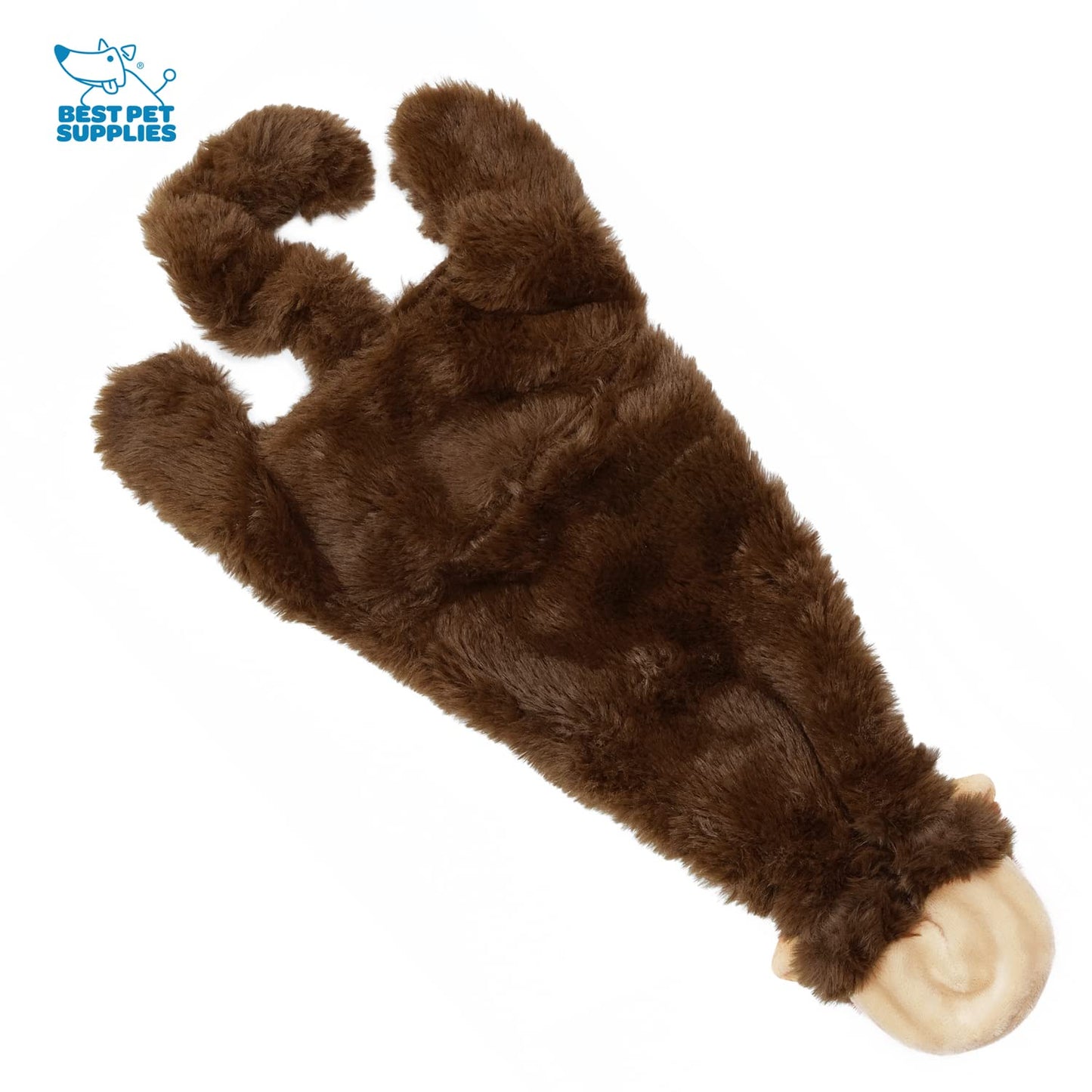 Best Pet Supplies 2-in-1 Stuffless Squeaky Dog Toys with Soft, Durable Fabric for Small, Medium, and Large Pets, No Stuffing for Indoor Play, Supports Active Biting and Play - 1Wild Duck, Small