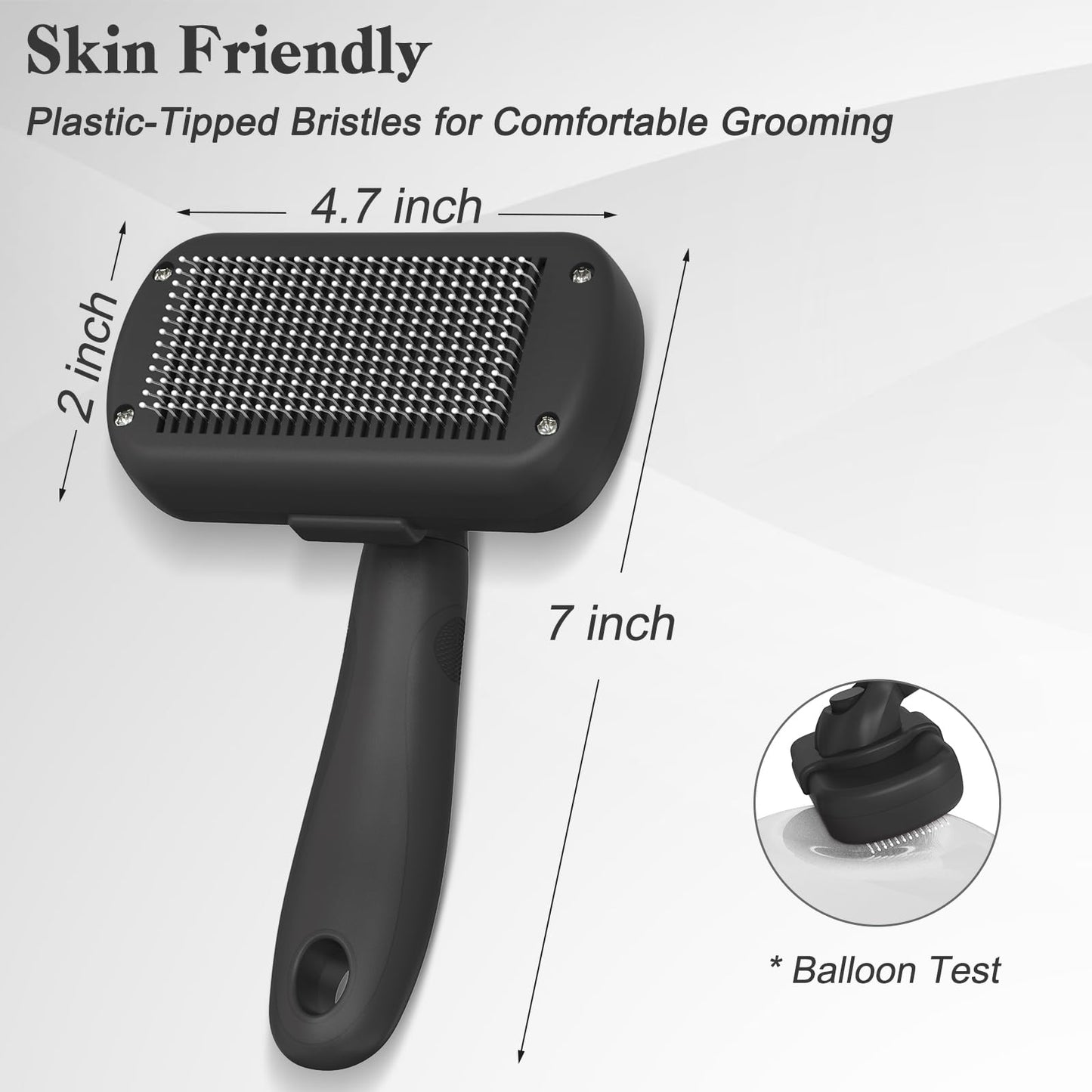 Swihauk Self Cleaning Slicker Brush for Dogs & Cats, Skin Friendly Grooming Cat Brush, Dog Brush for Shedding, Deshedding Brush, Hair Brush Puppy Brush for Haired Dogs, Pet Supplies Accessories, Blue