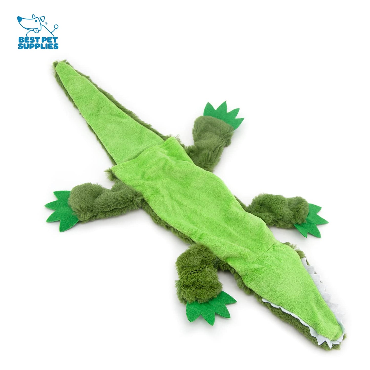 Best Pet Supplies 2-in-1 Stuffless Squeaky Dog Toys with Soft, Durable Fabric for Small, Medium, and Large Pets, No Stuffing for Indoor Play, Supports Active Biting and Play - 1Wild Duck, Small