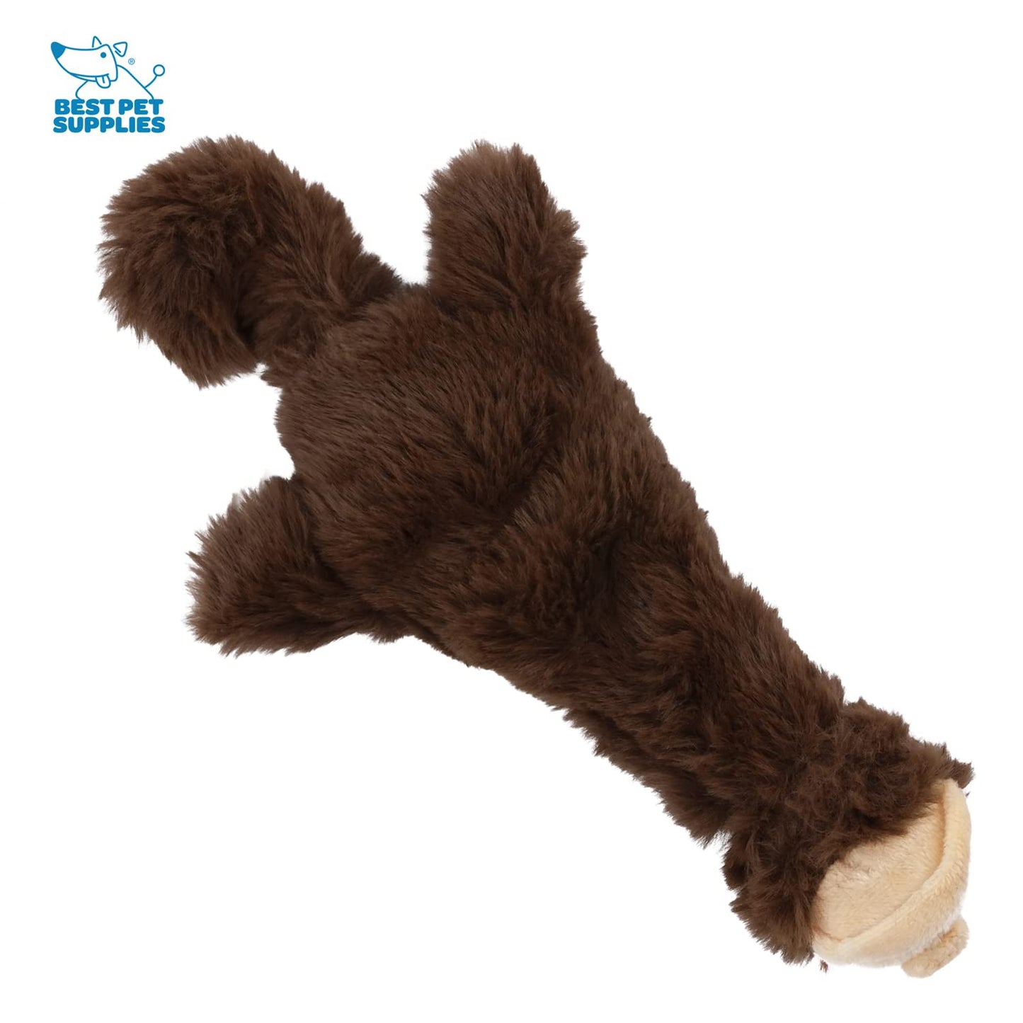 Best Pet Supplies 2-in-1 Stuffless Squeaky Dog Toys with Soft, Durable Fabric for Small, Medium, and Large Pets, No Stuffing for Indoor Play, Supports Active Biting and Play - 1Wild Duck, Small