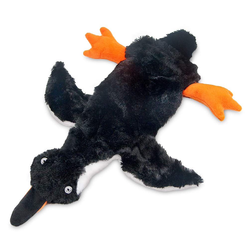 Best Pet Supplies 2-in-1 Stuffless Squeaky Dog Toys with Soft, Durable Fabric for Small, Medium, and Large Pets, No Stuffing for Indoor Play, Supports Active Biting and Play - 1Wild Duck, Small