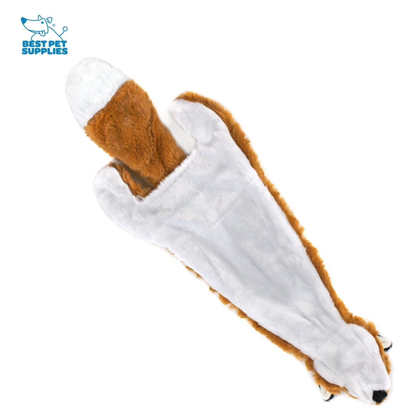 Best Pet Supplies 2-in-1 Stuffless Squeaky Dog Toys with Soft, Durable Fabric for Small, Medium, and Large Pets, No Stuffing for Indoor Play, Supports Active Biting and Play - 1Wild Duck, Small