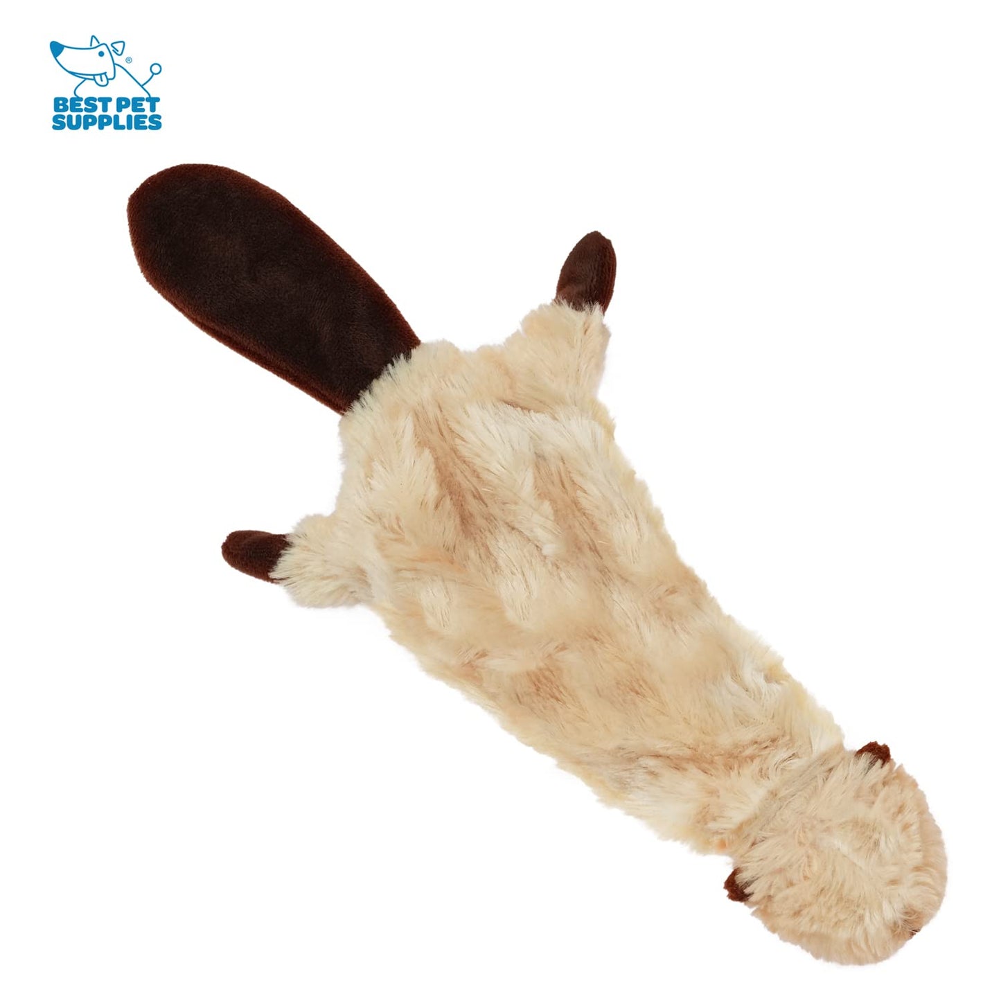 Best Pet Supplies 2-in-1 Stuffless Squeaky Dog Toys with Soft, Durable Fabric for Small, Medium, and Large Pets, No Stuffing for Indoor Play, Supports Active Biting and Play - 1Wild Duck, Small