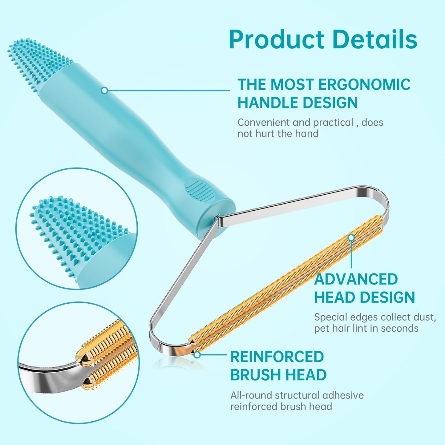 Pet Hair Remover, Dog Cat Hair Remover,Lint Remover,Carpet Rake for Pet Hair Removal,Carpet Rake,Lint Brush,Lint Shaver for Carpets, Car Mat,Couch,Pet Bed,Furniture & Rug