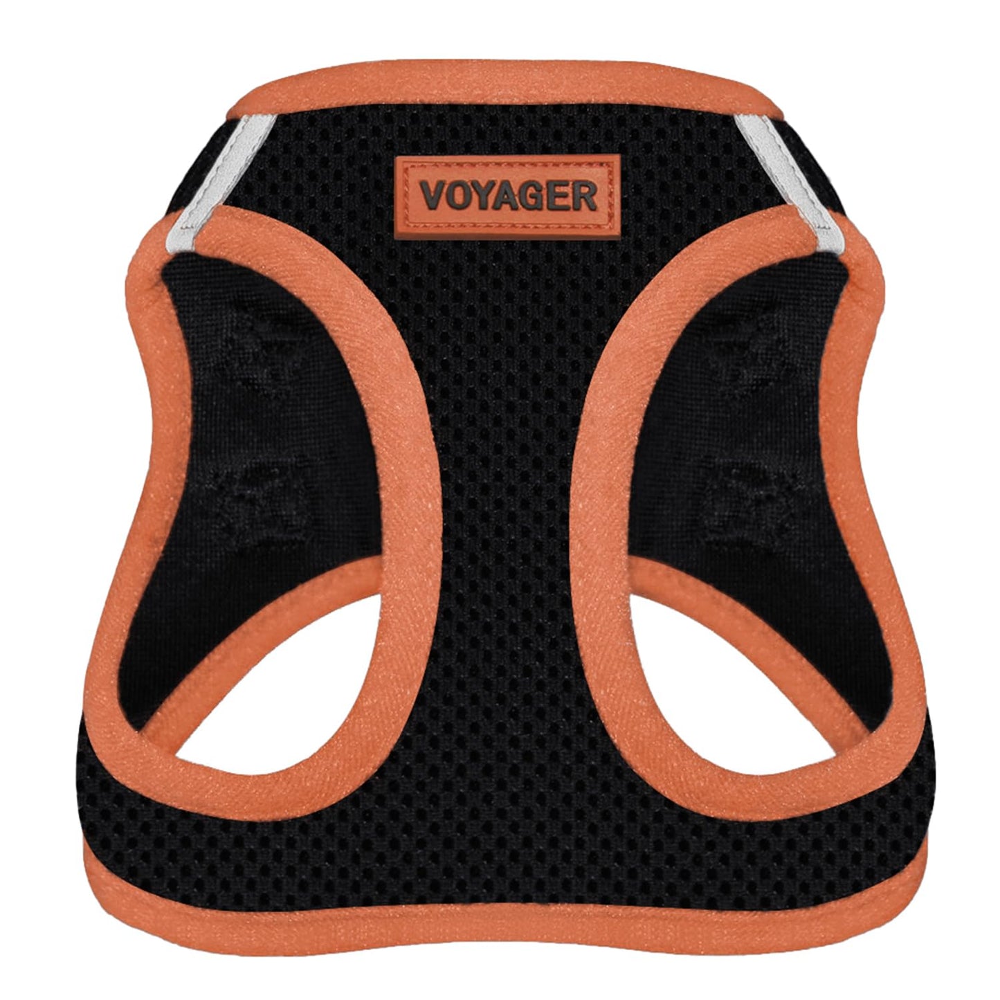 Voyager Step-In Air Dog Harness - All Weather Mesh, Reflective, No Pull Harness for Small, Medium Dogs, Cats - Secure with Hook & Loop Fastener, Buckle, Double D-Rings - Black/Black Trim, S