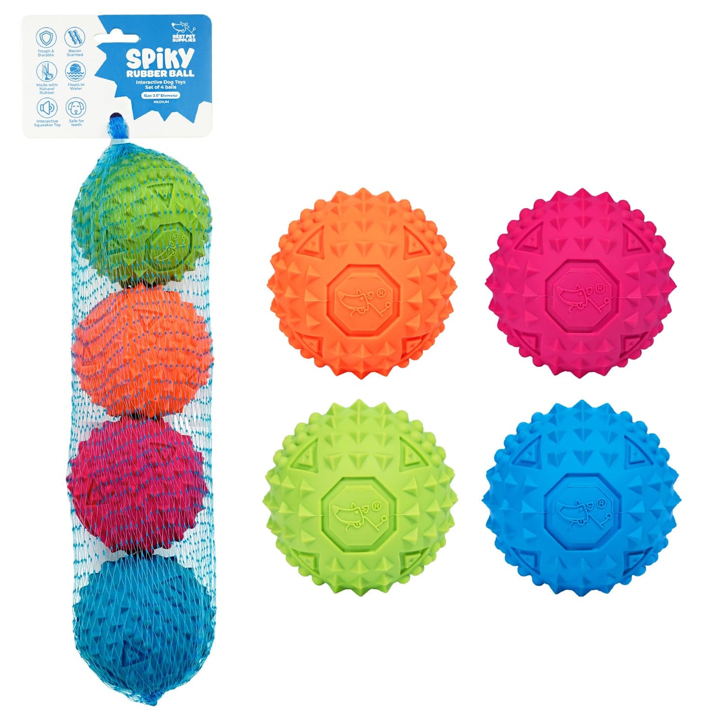 Best Pet Supplies 2-in-1 Stuffless Squeaky Dog Toys with Soft, Durable Fabric for Small, Medium, and Large Pets, No Stuffing for Indoor Play, Supports Active Biting and Play - 1Wild Duck, Small