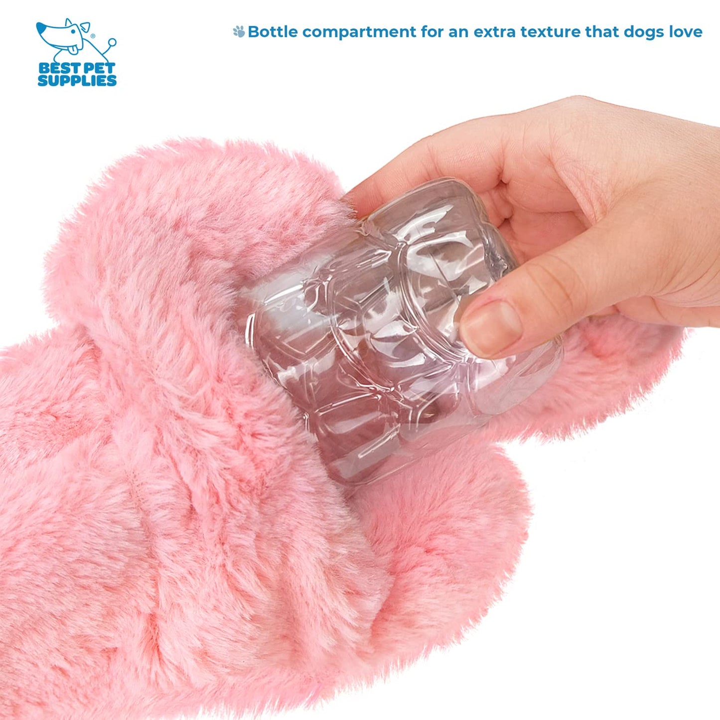 Best Pet Supplies 2-in-1 Stuffless Squeaky Dog Toys with Soft, Durable Fabric for Small, Medium, and Large Pets, No Stuffing for Indoor Play, Supports Active Biting and Play - 1Wild Duck, Small