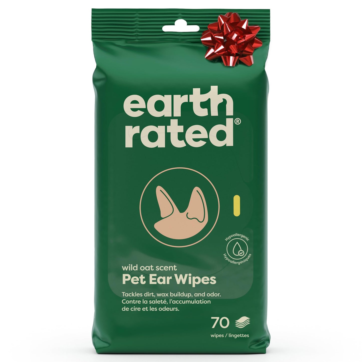 Earth Rated Hypoallergenic Dog Wipes, Cleaning and Odor-Controlling Grooming Wipes for Paws, Body, and Butt, Perfect for Puppy and Adult Dogs, Lavender Scented, 100 Count