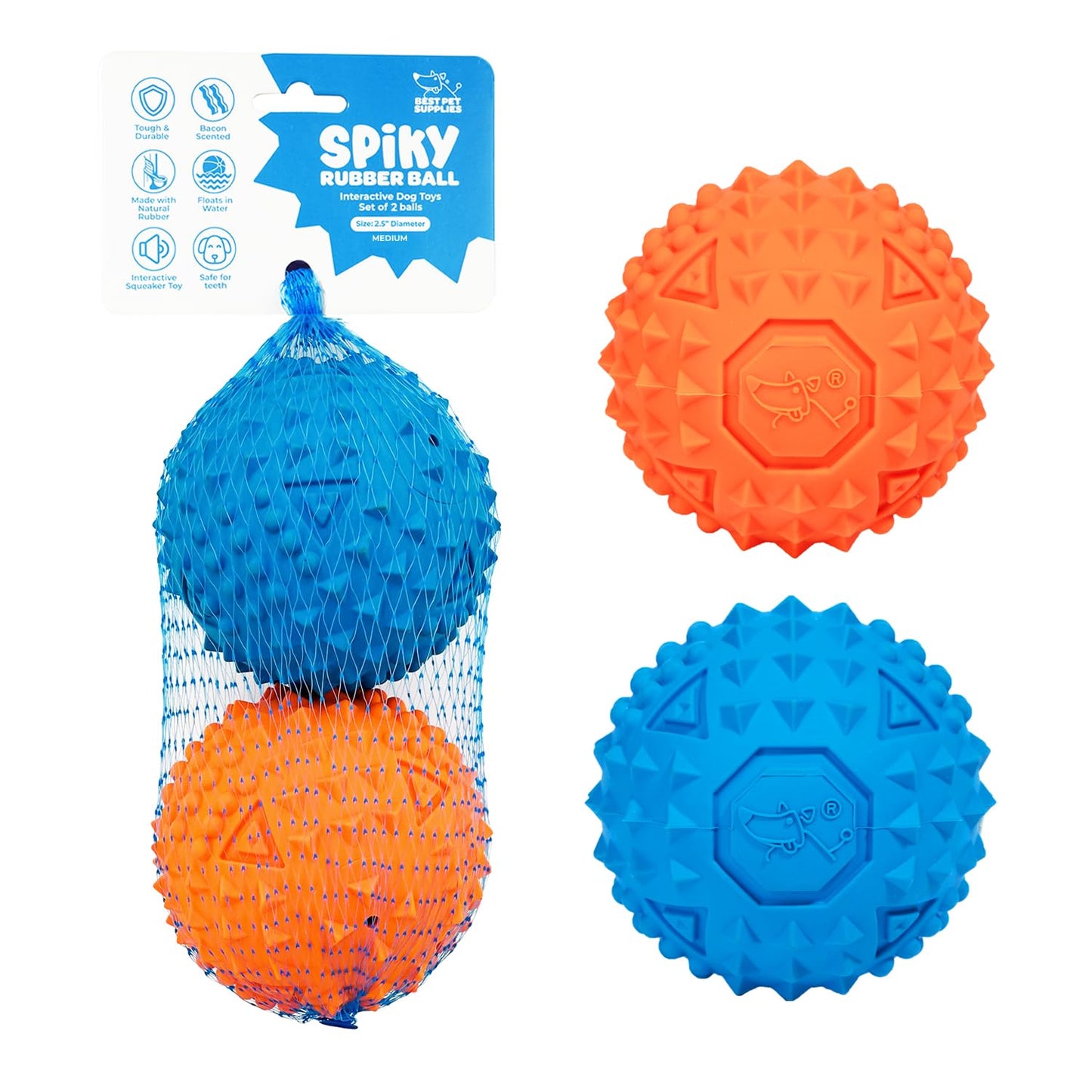 Best Pet Supplies 2-in-1 Stuffless Squeaky Dog Toys with Soft, Durable Fabric for Small, Medium, and Large Pets, No Stuffing for Indoor Play, Supports Active Biting and Play - 1Wild Duck, Small