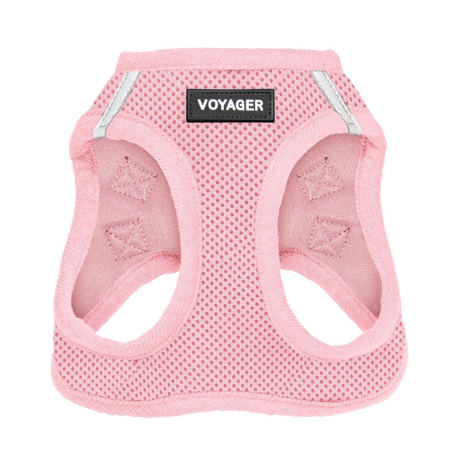 Best Pet Supplies Voyager Step-in Air Dog Harness - All Weather Mesh Step in Vest Harness for Small and Medium Dogs by - Harness (Fuchsia), Medium