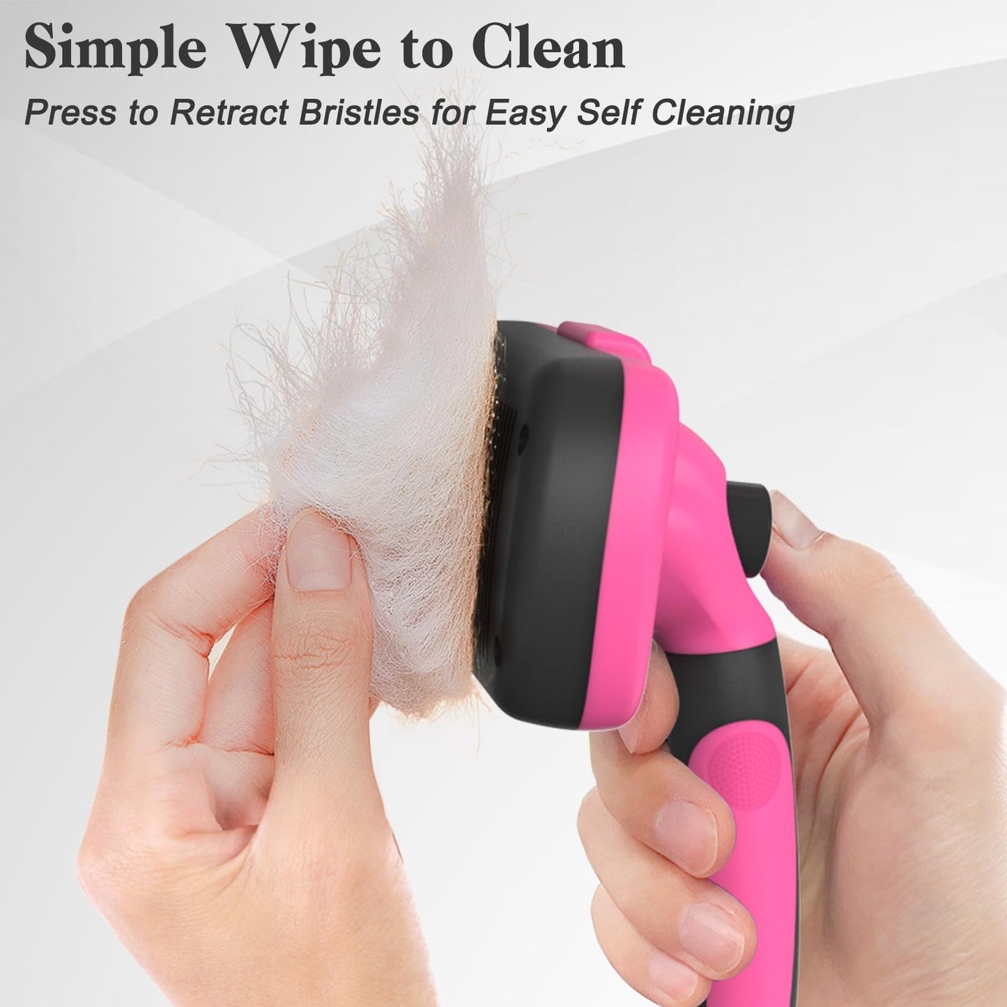 Swihauk Self Cleaning Slicker Brush for Dogs & Cats, Skin Friendly Grooming Cat Brush, Dog Brush for Shedding, Deshedding Brush, Hair Brush Puppy Brush for Haired Dogs, Pet Supplies Accessories, Blue