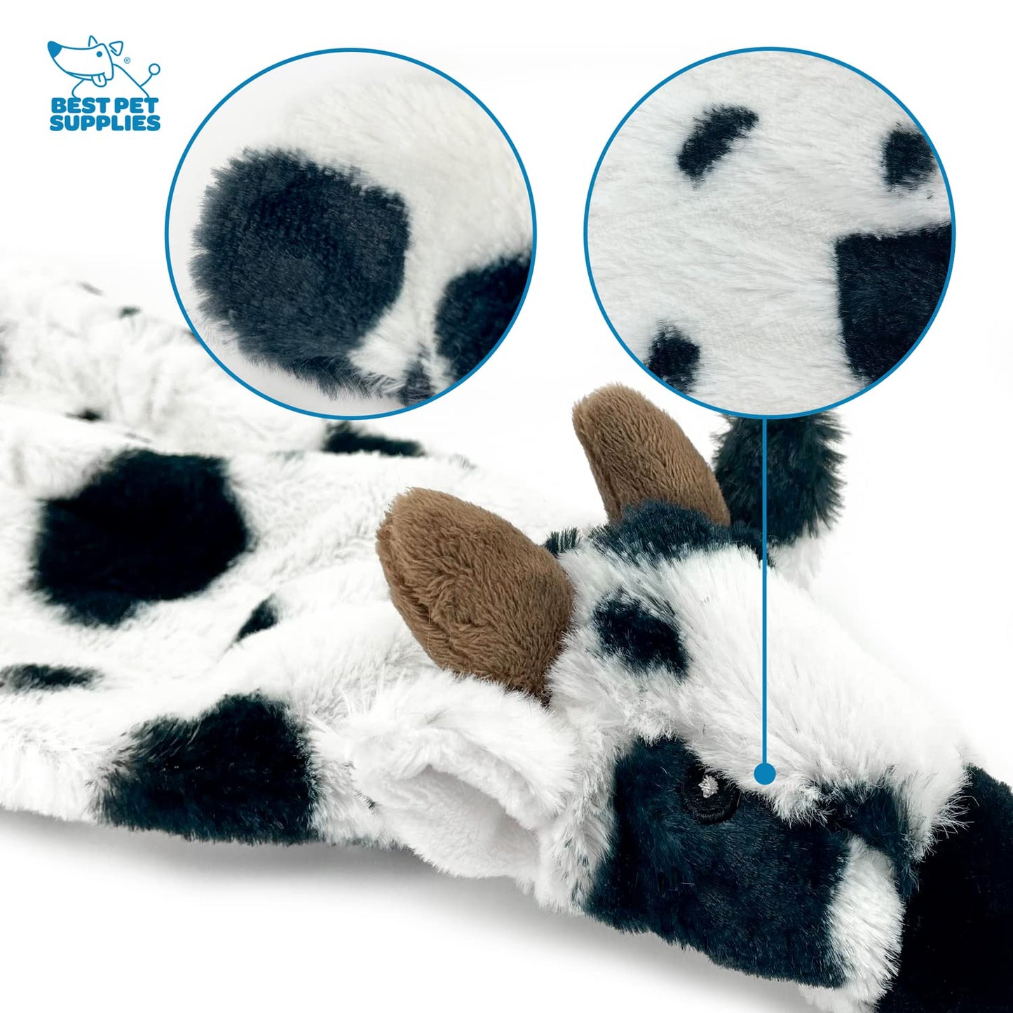 Best Pet Supplies 2-in-1 Stuffless Squeaky Dog Toys with Soft, Durable Fabric for Small, Medium, and Large Pets, No Stuffing for Indoor Play, Supports Active Biting and Play - 1Wild Duck, Small