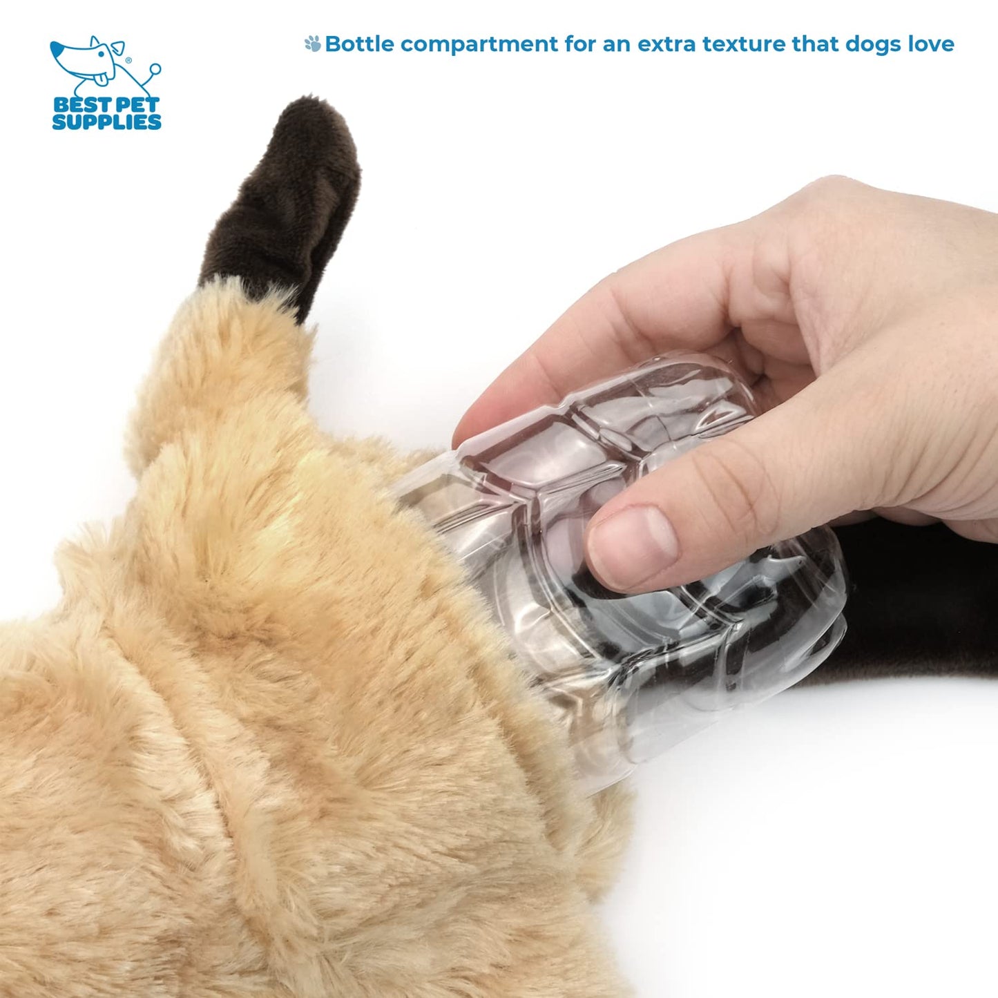 Best Pet Supplies 2-in-1 Stuffless Squeaky Dog Toys with Soft, Durable Fabric for Small, Medium, and Large Pets, No Stuffing for Indoor Play, Supports Active Biting and Play - 1Wild Duck, Small