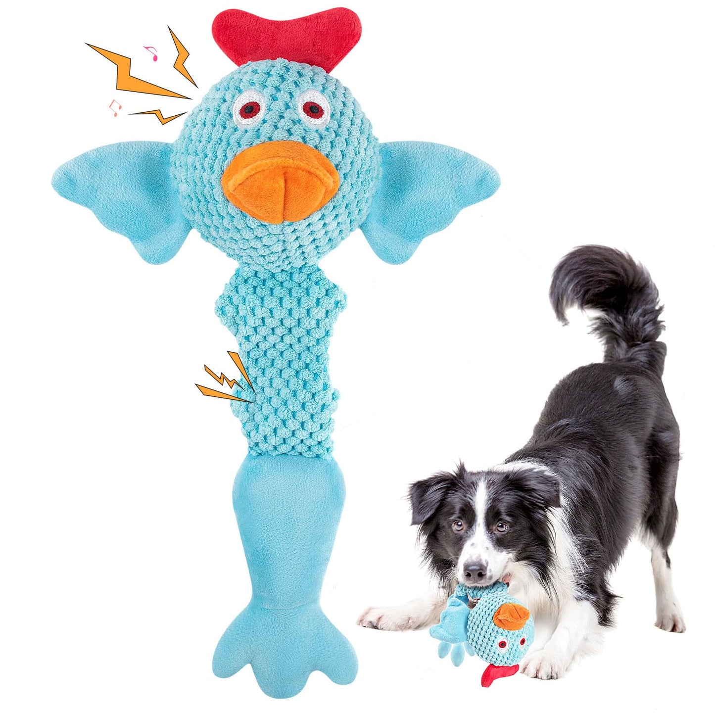 Squeaky Dog Toys for Large Dogs: Plush Dog Toys with Soft Fabric - Pet Toys for Small, Medium, and Large Dogs - Puppy Toys to Keep Them Busy