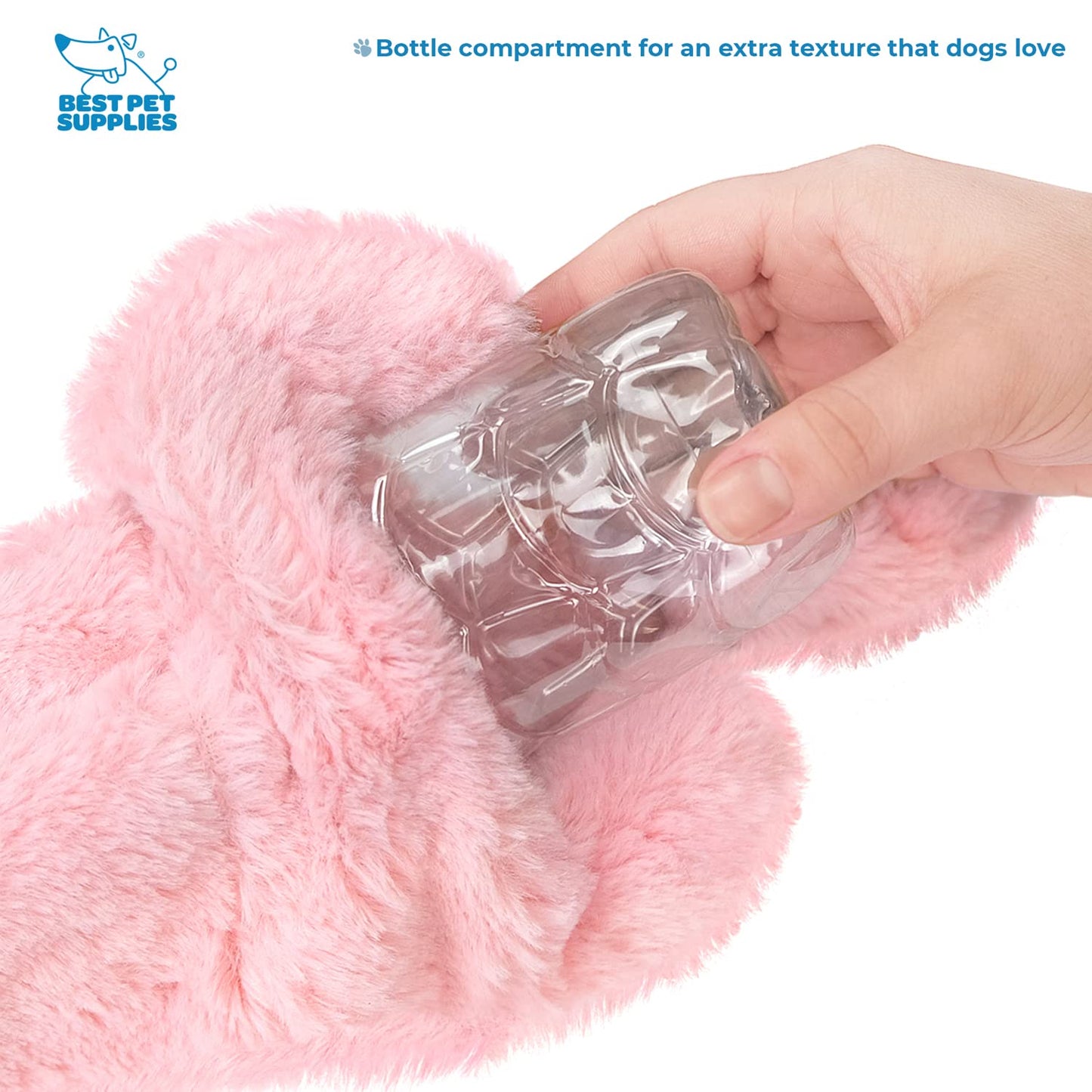 Best Pet Supplies 2-in-1 Stuffless Squeaky Dog Toys with Soft, Durable Fabric for Small, Medium, and Large Pets, No Stuffing for Indoor Play, Supports Active Biting and Play - 1Wild Duck, Small