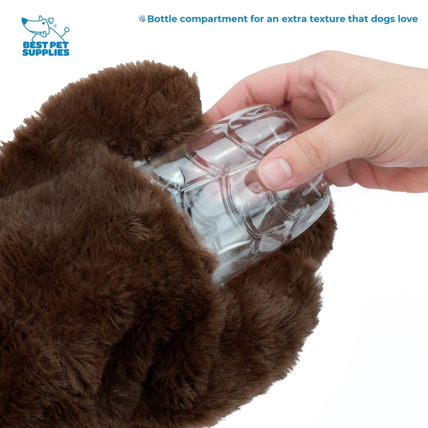 Best Pet Supplies 2-in-1 Stuffless Squeaky Dog Toys with Soft, Durable Fabric for Small, Medium, and Large Pets, No Stuffing for Indoor Play, Supports Active Biting and Play - 1Wild Duck, Small