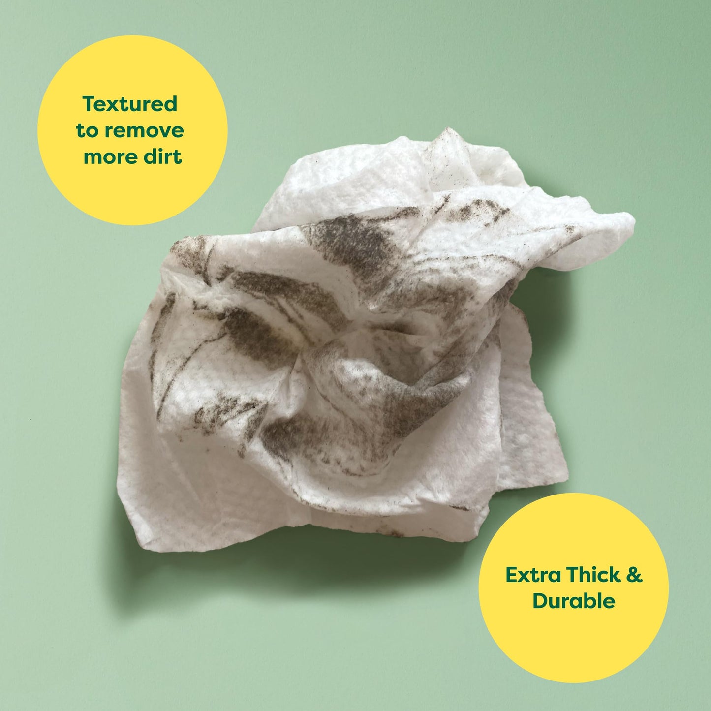 Earth Rated Pet Ear Wipes, Hypoallergenic Ear Wipes for Dogs & Cats to Remove Dirt and Wax Build up, Oatmeal Scent, 70 Count