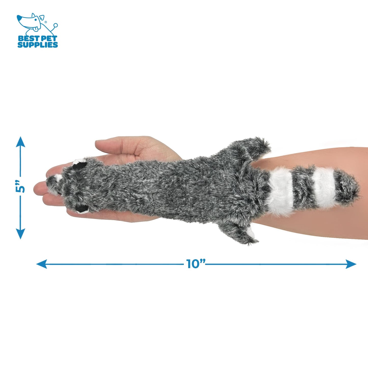 Best Pet Supplies 2-in-1 Stuffless Squeaky Dog Toys with Soft, Durable Fabric for Small, Medium, and Large Pets, No Stuffing for Indoor Play, Supports Active Biting and Play - 1Wild Duck, Small