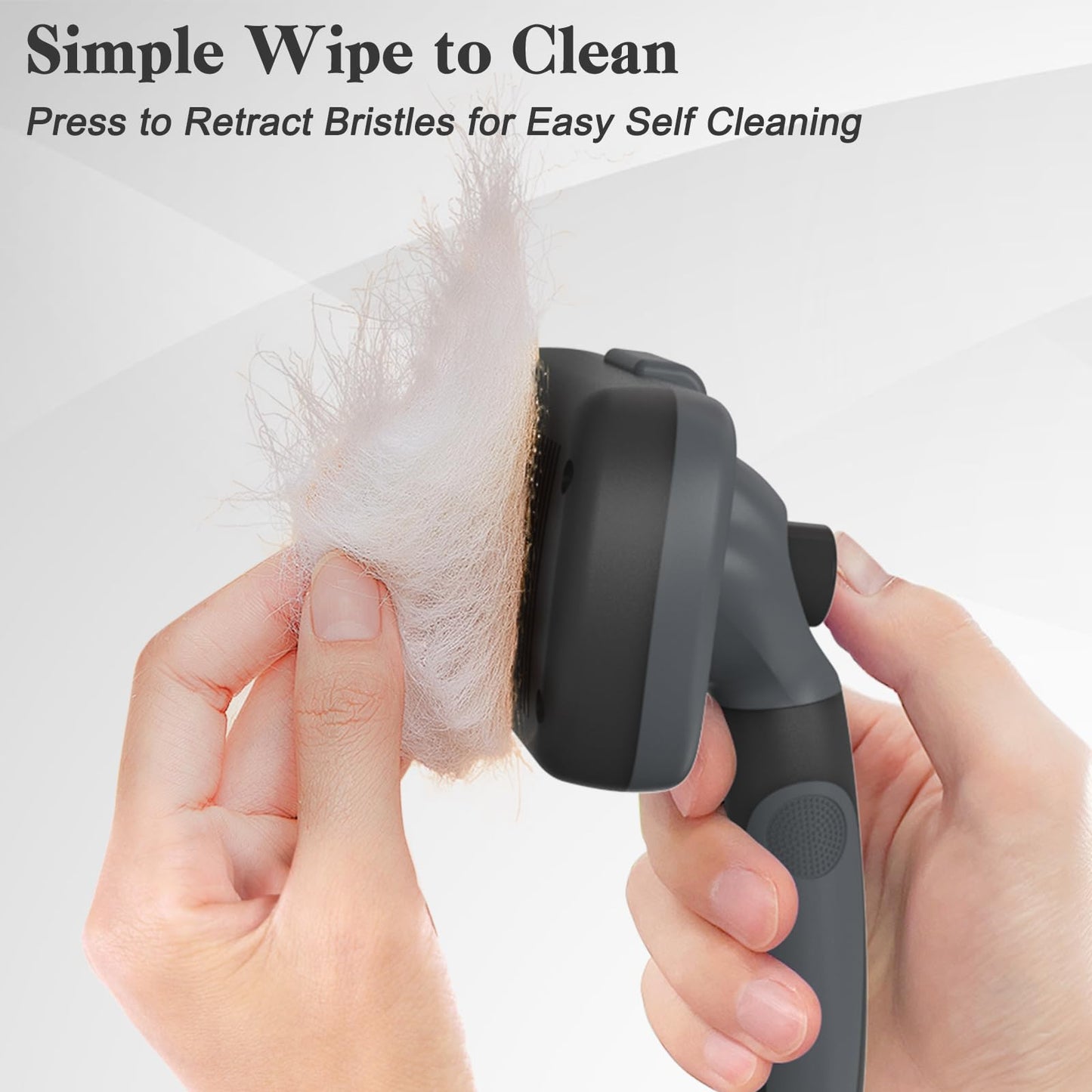 Swihauk Self Cleaning Slicker Brush for Dogs & Cats, Skin Friendly Grooming Cat Brush, Dog Brush for Shedding, Deshedding Brush, Hair Brush Puppy Brush for Haired Dogs, Pet Supplies Accessories, Blue