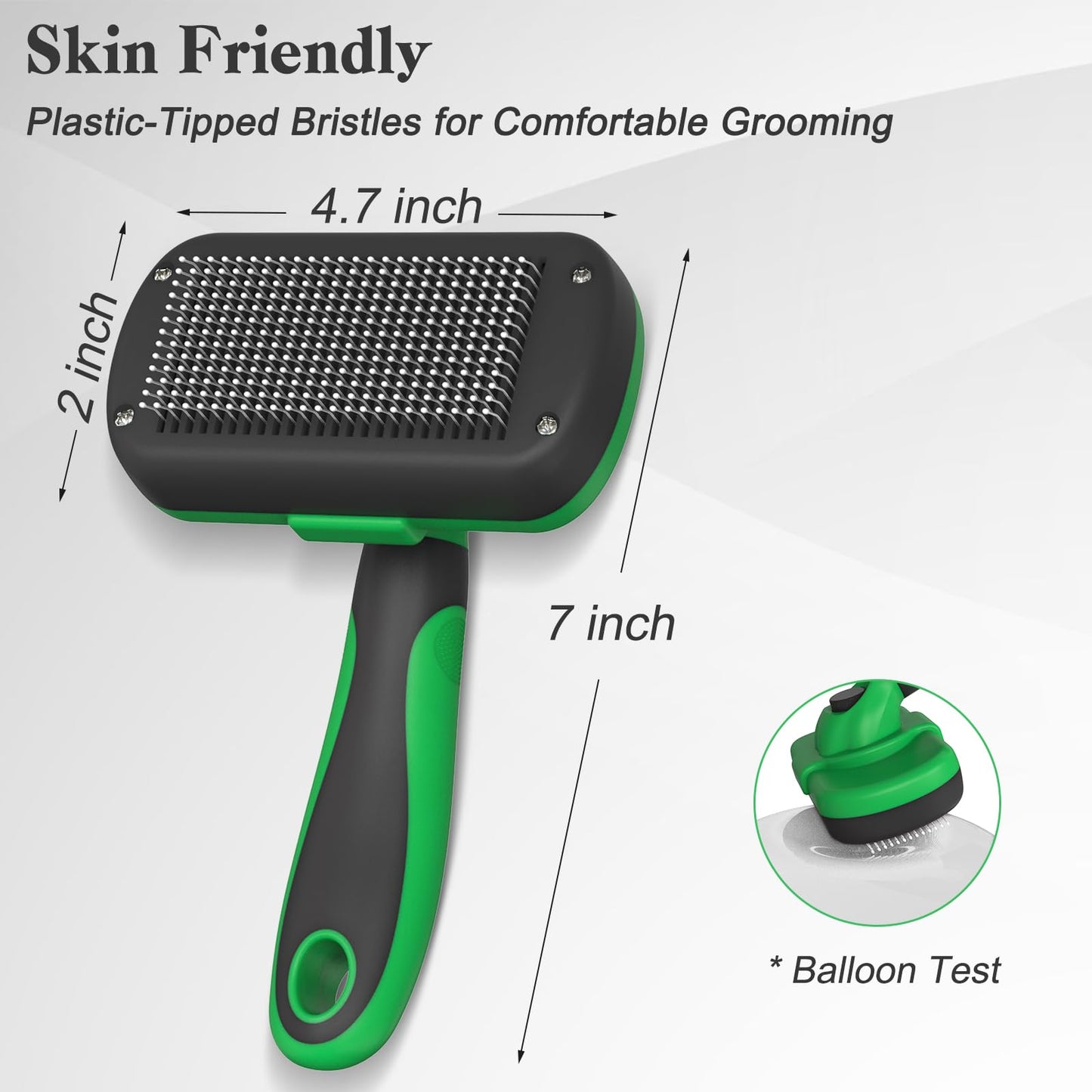 Swihauk Self Cleaning Slicker Brush for Dogs & Cats, Skin Friendly Grooming Cat Brush, Dog Brush for Shedding, Deshedding Brush, Hair Brush Puppy Brush for Haired Dogs, Pet Supplies Accessories, Blue