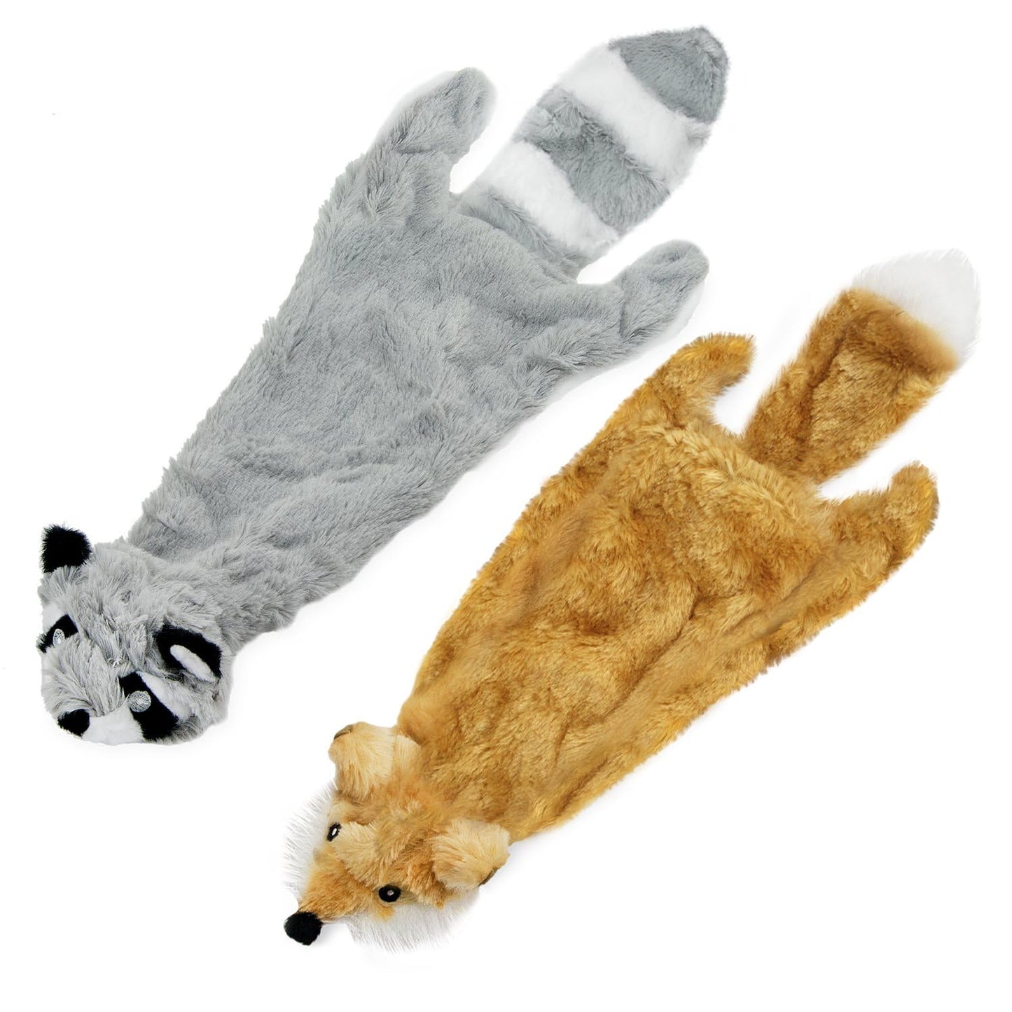 Best Pet Supplies 2-in-1 Stuffless Squeaky Dog Toys with Soft, Durable Fabric for Small, Medium, and Large Pets, No Stuffing for Indoor Play, Supports Active Biting and Play - 1Wild Duck, Small