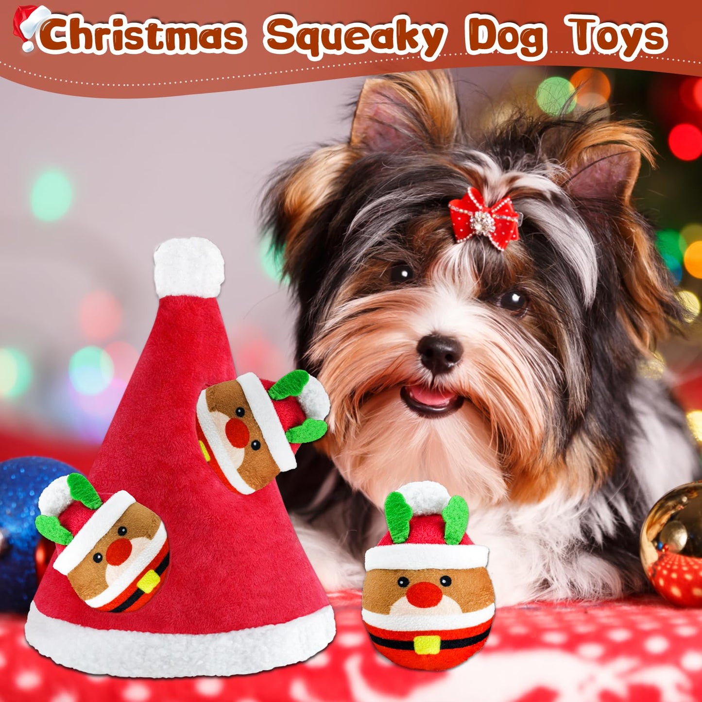 Squeaky Dog Toys for Large Dogs: Plush Dog Toys with Soft Fabric - Pet Toys for Small, Medium, and Large Dogs - Puppy Toys to Keep Them Busy
