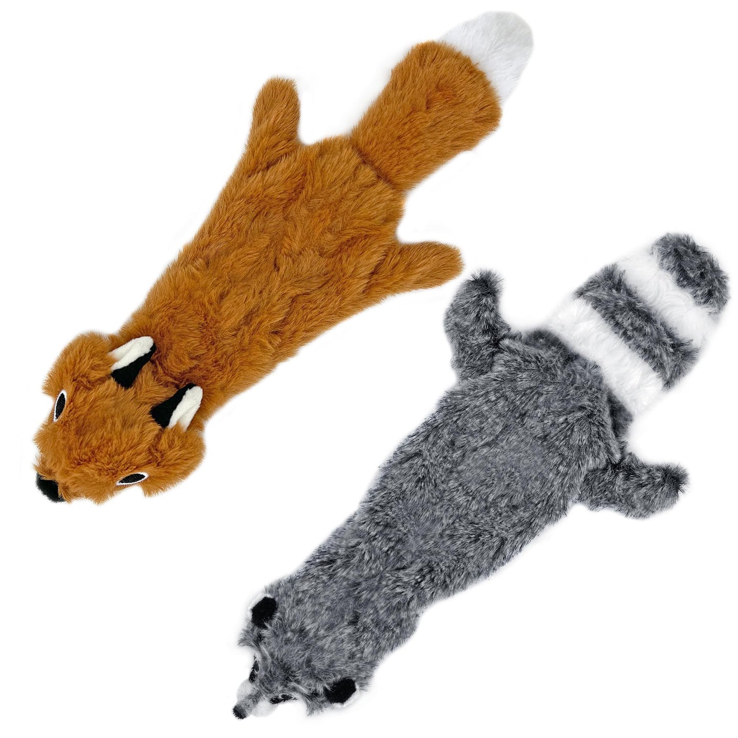 Best Pet Supplies 2-in-1 Stuffless Squeaky Dog Toys with Soft, Durable Fabric for Small, Medium, and Large Pets, No Stuffing for Indoor Play, Supports Active Biting and Play - 1Wild Duck, Small