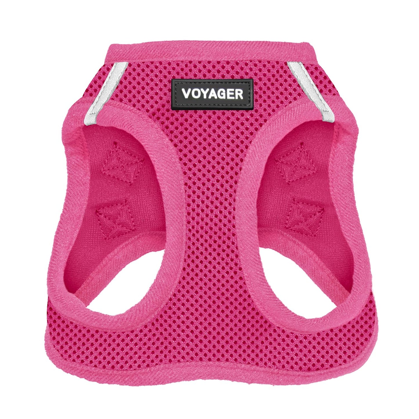 Best Pet Supplies Voyager Step-in Air Dog Harness - All Weather Mesh Step in Vest Harness for Small and Medium Dogs by - Harness (Fuchsia), Medium