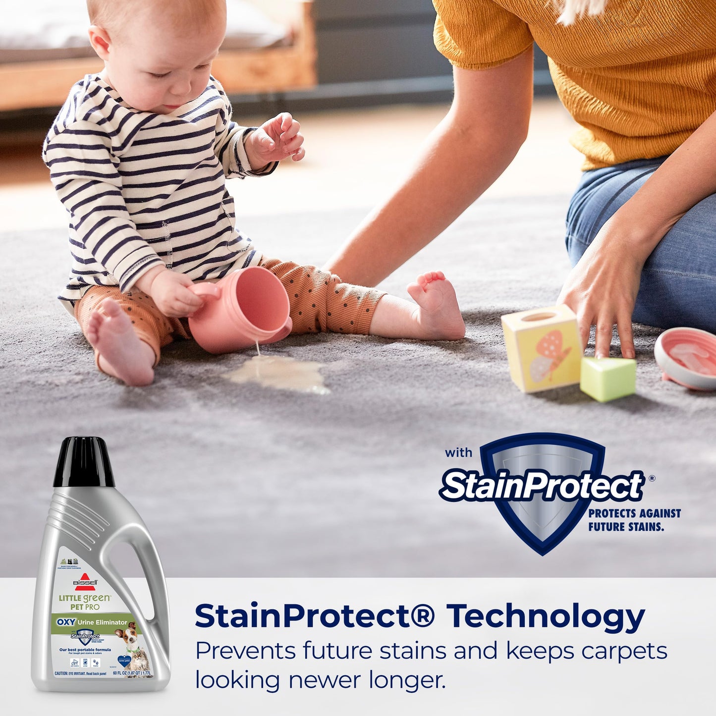 BISSELL® PET PRO OXY Spot & Stain Formula for Portable Carpet Cleaners, 32 oz., 2034