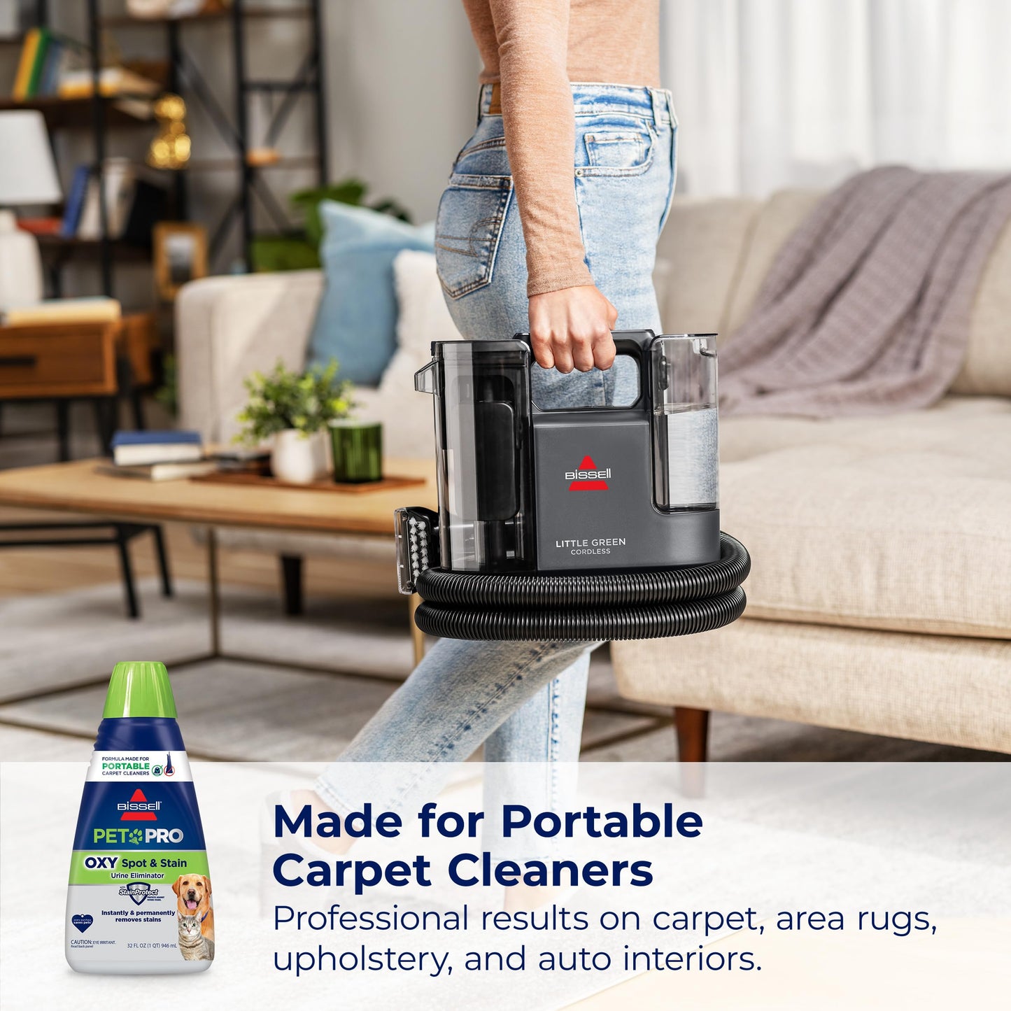 BISSELL® PET PRO OXY Spot & Stain Formula for Portable Carpet Cleaners, 32 oz., 2034